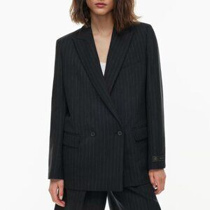 Aritzia Babaton Millions Blazer - Limited Edition Vntg Blk/ Cl Gr Pnstp